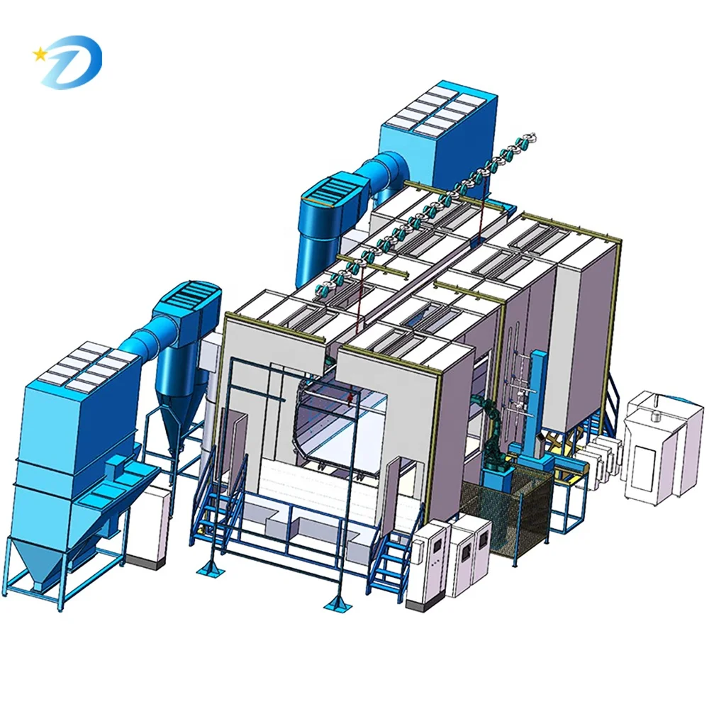 Sistema di spruzzatura automatica robotica a 6 assi Visione 3D Grandi componenti meccanici Capacità di 5000 kg per macchine per verniciatura di metalli