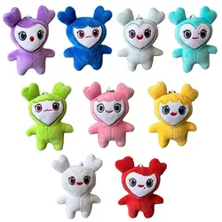 9PCS/lot Lovelys Plush Korean Super Star Plush Toy Cartoon Animal TWICE Momo Doll Keychain Pendant for Fans Girls Birthday Gifts