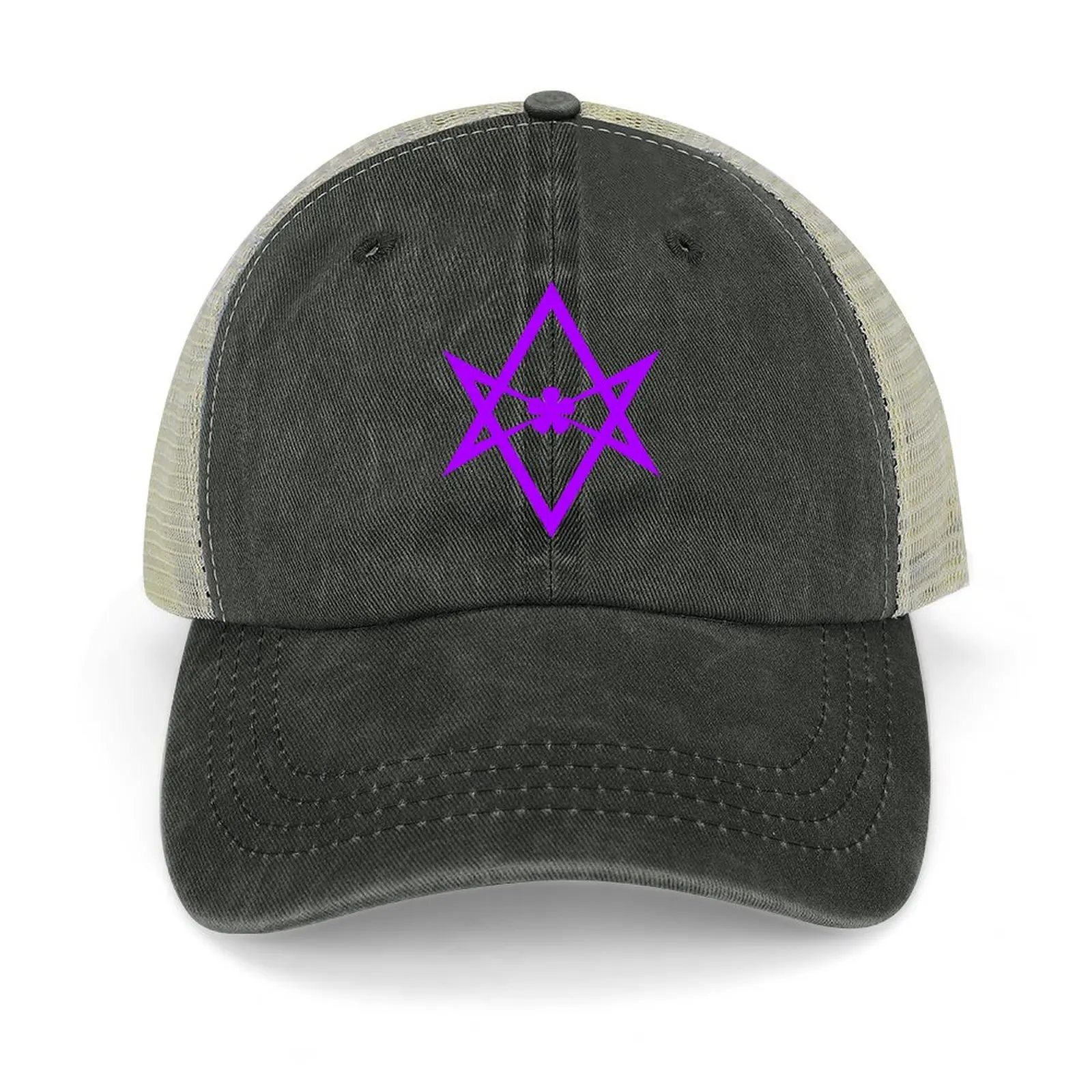 

The Thelemic Unicursal Hexagram - purple Baseball Cap sun caps tea Hat Golf Cap Woman Men's
