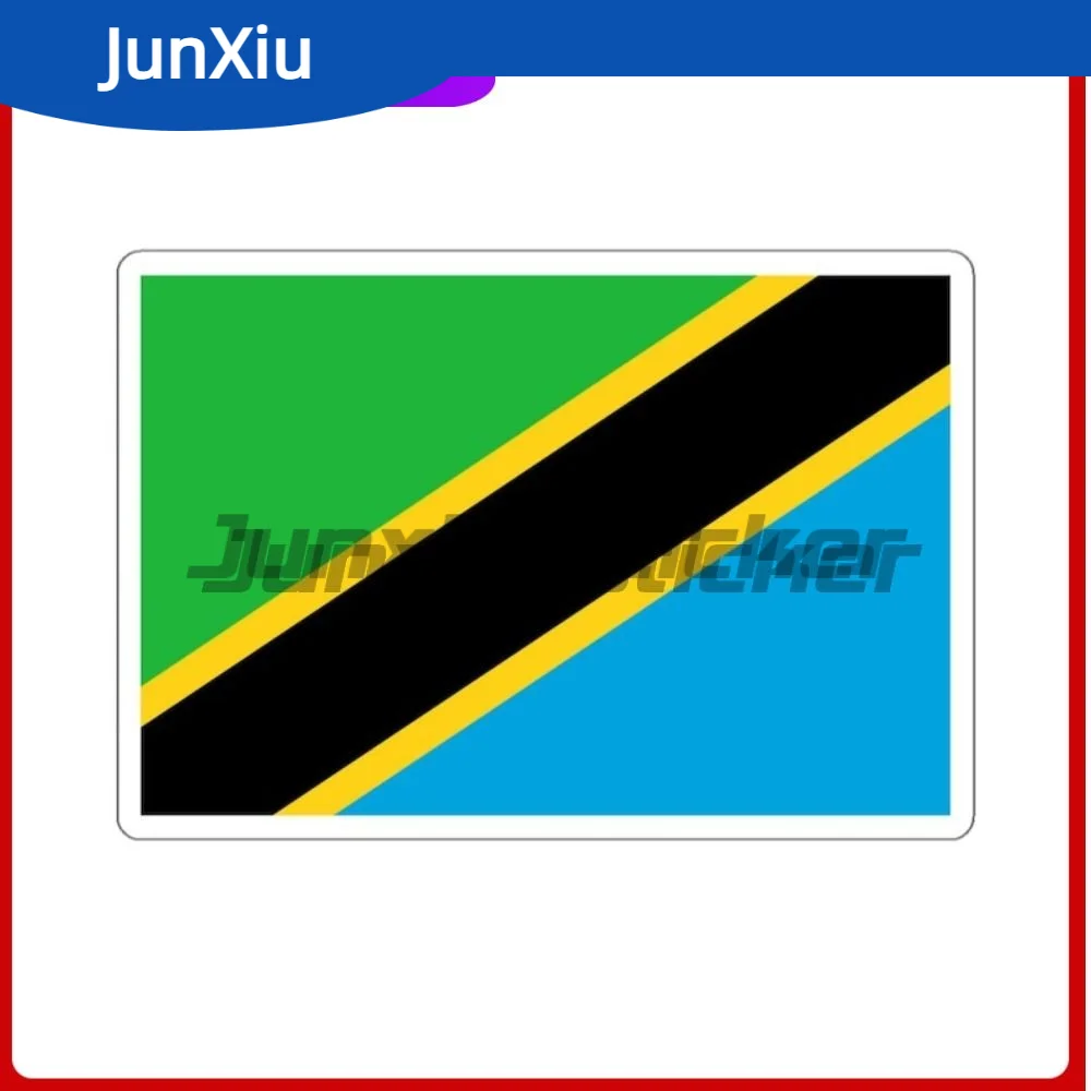 

Tanzania African Flag Cover scratches Decoration Vinyl Stickers Waterproof Accessory for car SUV Camper Windows Windshield Lugga