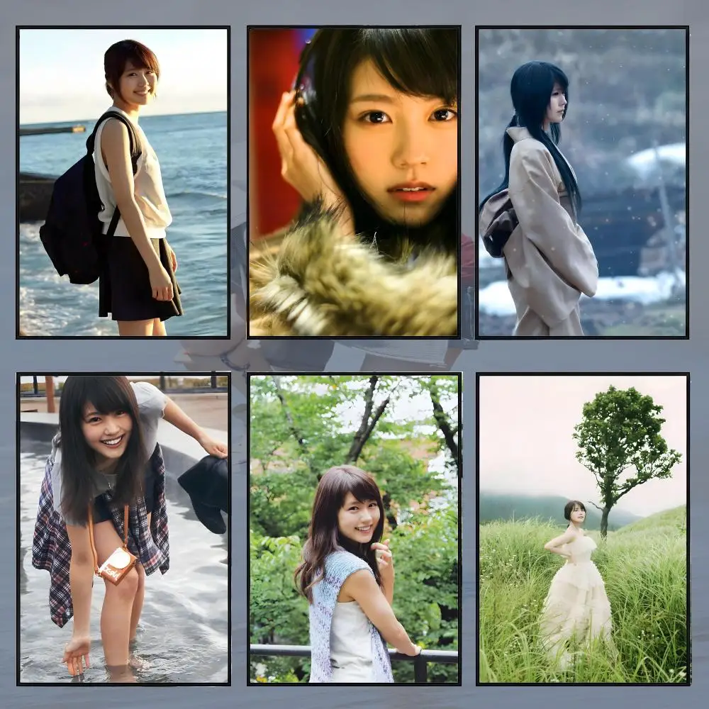 Actress K-Kasumi Arimura Poster PP Self Adhesive Decorative Poster Waterproof Waterproof for Apartment Bedroom