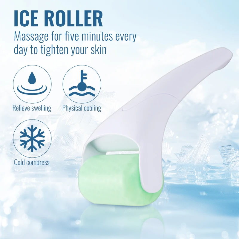 تدليك أسطوانة الثلج الباردة من LESEN مناسب لأداة رفع بشرة الجسم بالكامل وتدليك شد الوجه ومضاد للتجاعيد وتخفيف الآلام