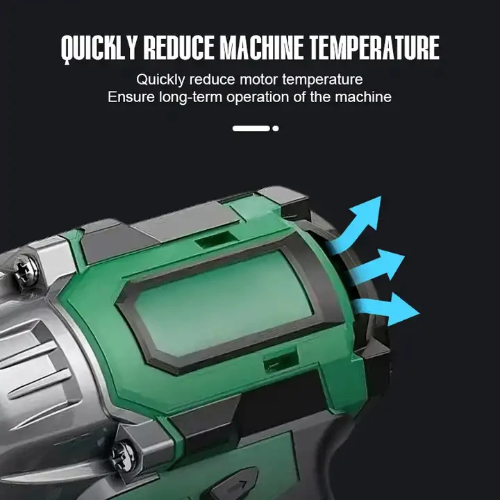 Llave de tubo de impacto inalámbrica, batería sin escobillas, 650nm Torque, de fábrica