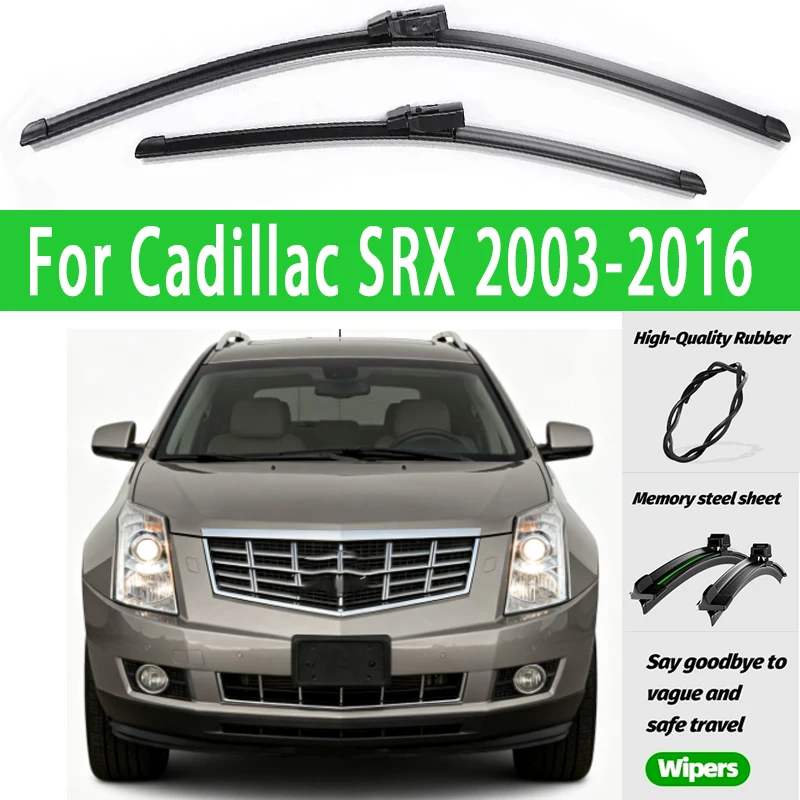 

2pcs Front Windshield Wiper Blades Windscreen Wipers For Cadillac SRX 2003-2016 2004 2008 2009 2010 2011 2012 2013 2014 2015