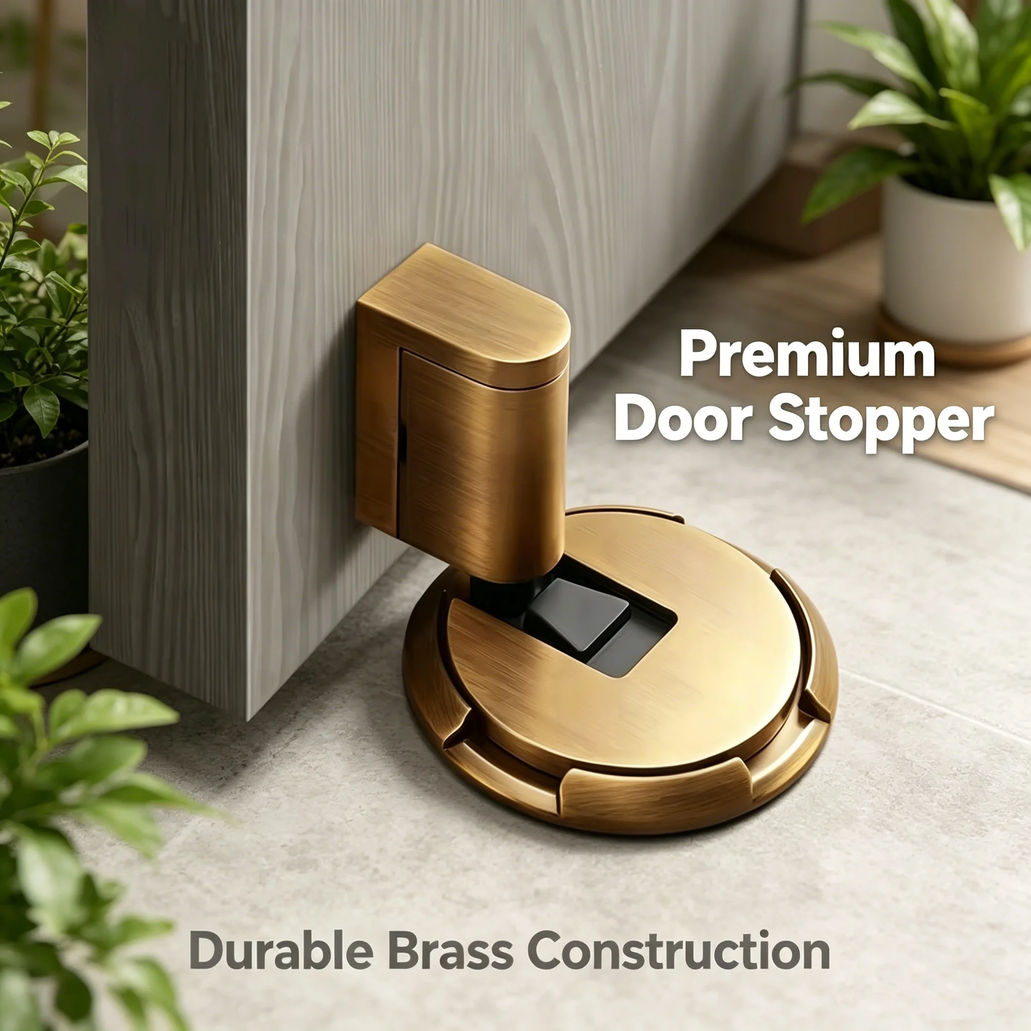 Door Stop Heavy Duty Magnetic  Stopper Mechanical  Adjustable Door Holder Non-punch Sticker Furniture Hardware