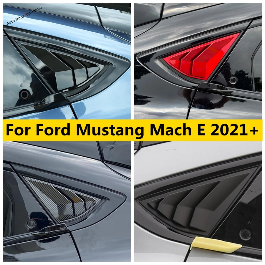 

Rear Window Louver Shutter Deflector Side Vent Decoration Cover Trim Fit For Ford Mustang Mach E 2021 - 2023 Car Accessories