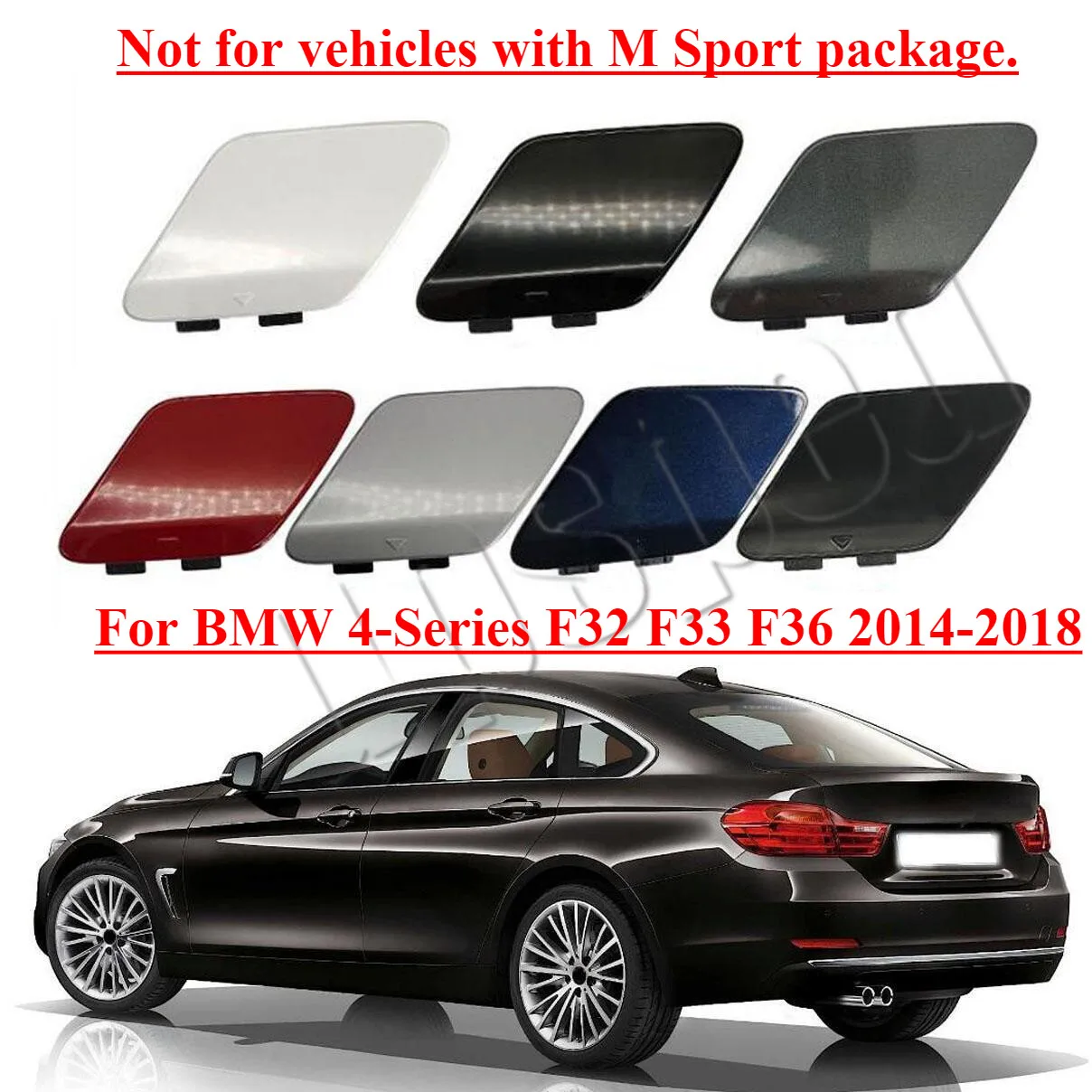 

Задний бампер, буксировочный крюк, крышка с проушиной для BMW 4-Series F32 F33 F36 2014-2018