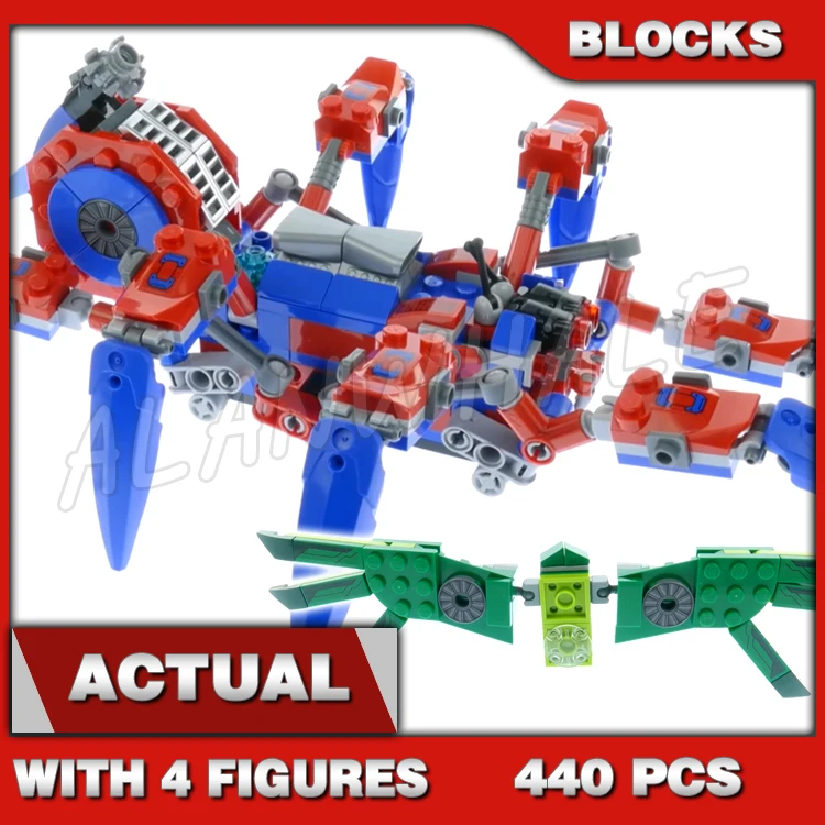 

440pcs Super Fighter Spider Crawler Sandbase with Hidden Diamond Elements Sand 11187 Building Blocks toys Compatible With Model