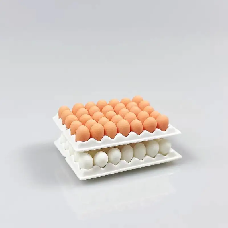 35pc Dollhouse Miniature Simulation Eggs Food Baking Model Micro 1/12 Pretend Play Kitchen Toy For Girl Gift