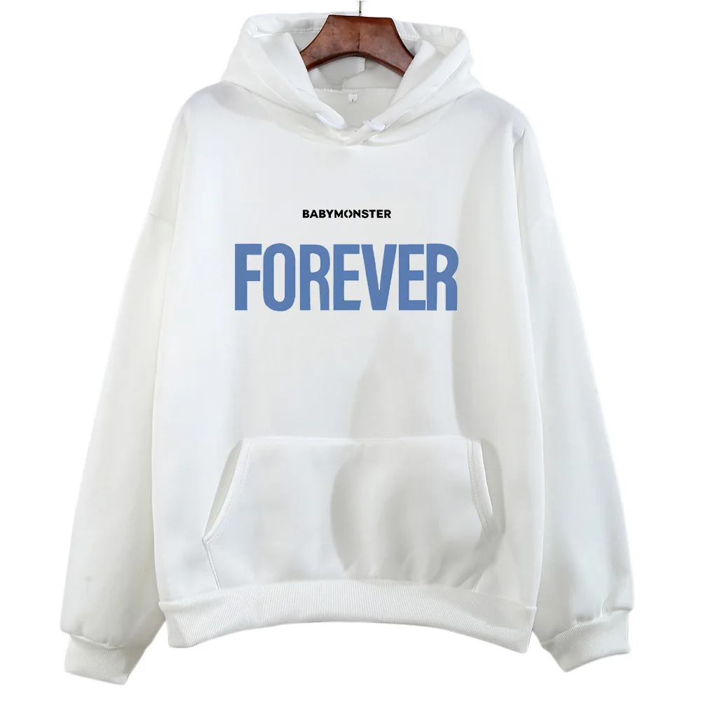 FOREVER Hooded for Autumn/Winter Gothic Comfortable Sweatshirts with Hooded O-neck Retro Clothing Moletom Punk Fleece Pullovers