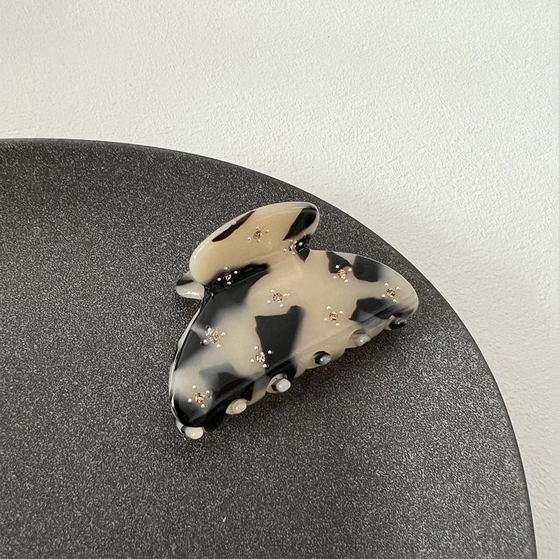 Shark Hairpin Starry Hair Claw for Women Acetate Claw Clip Rhinestone Gradient Color Starfish Hair Clip Claw Hair Accessories