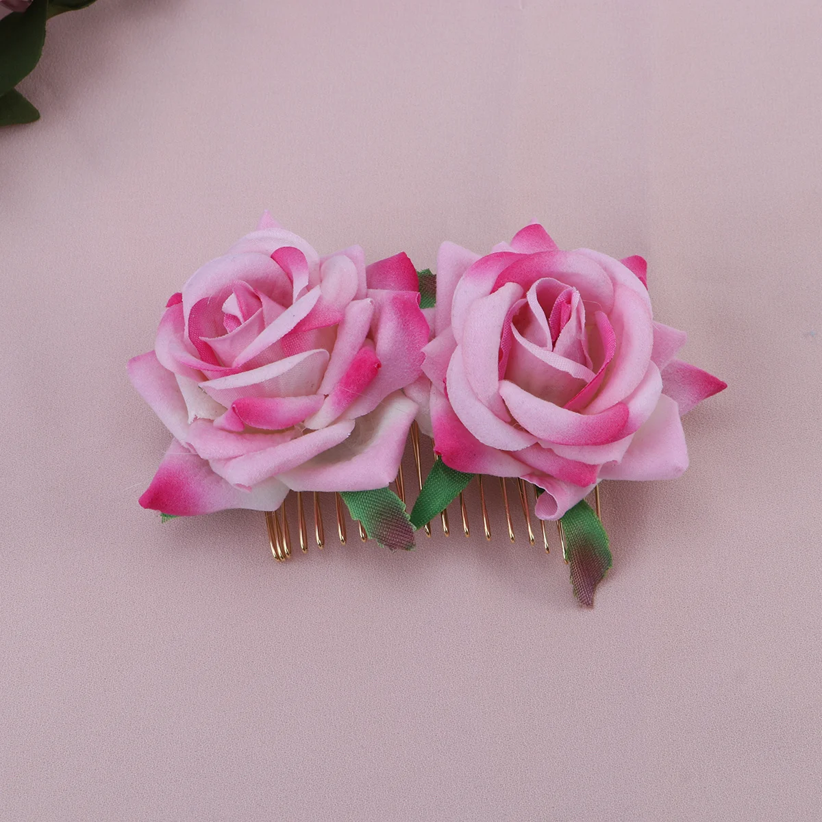 

Party Floral Comb Accessory Rose Flower Comb Women Rose Hair Accessories Floral Hair Accessories Girls Pink