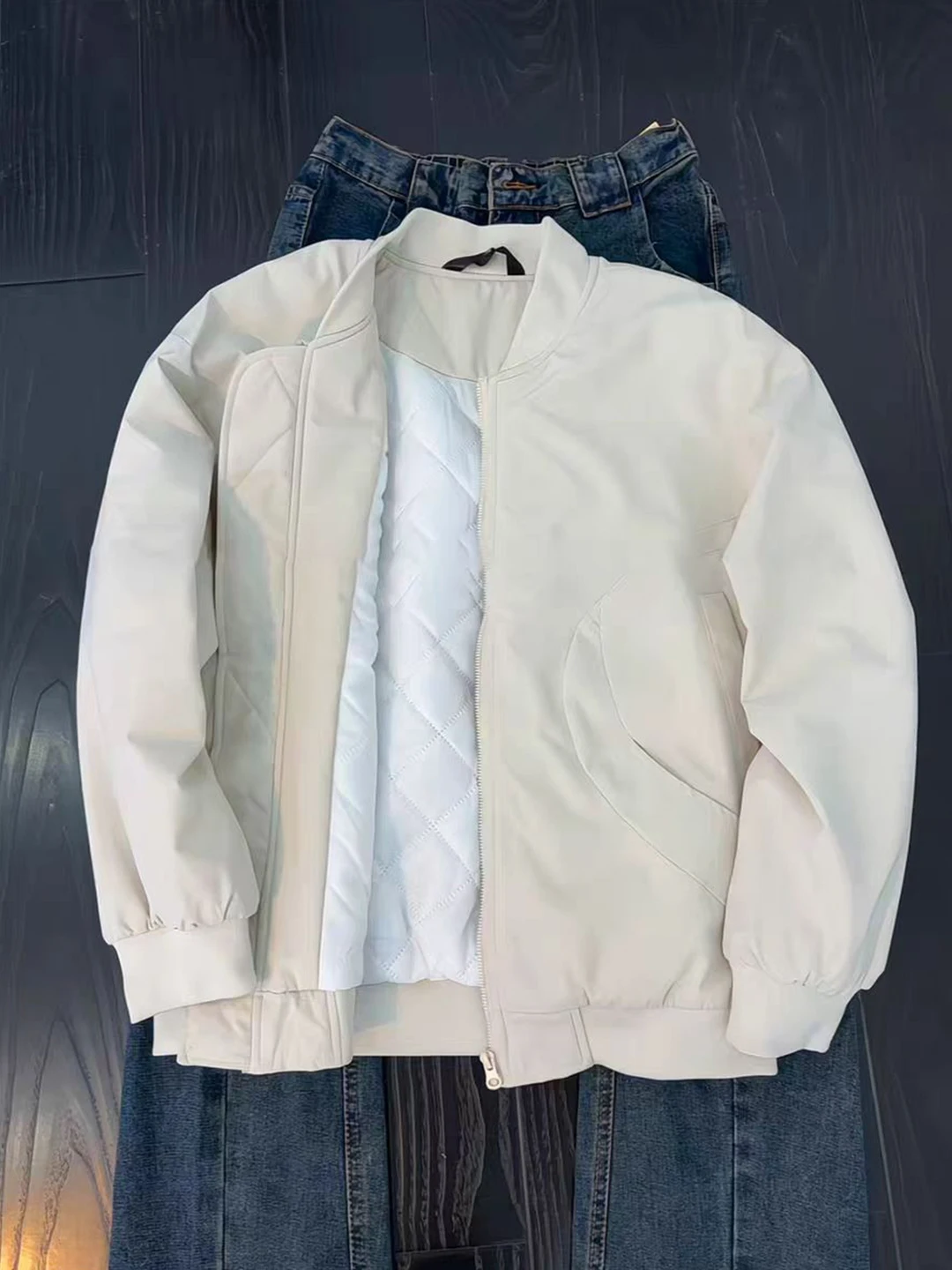 

Мужская хлопковая куртка Cleanfit: утепленная зимняя куртка-бомбер в бейсбольном стиле, теплая повседневная куртка на молнии, цветная