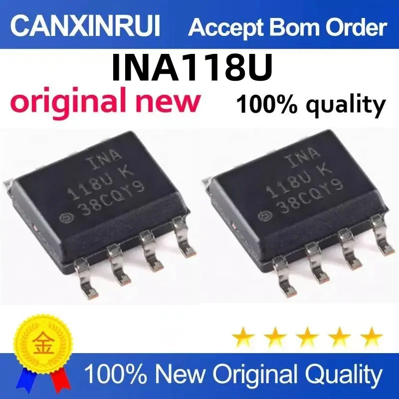 INA118U INA118 118U SOP-8 Instrumentation Amplifier Chip