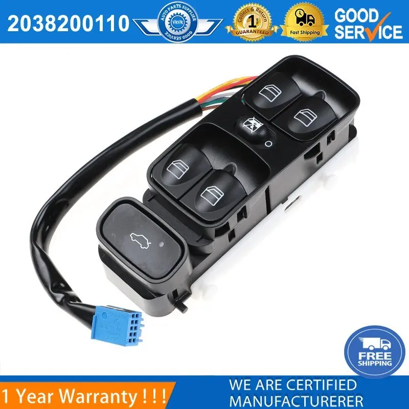 

Front left power main window switch for Mercedes-Benz W203 C-CLASS C320 C230-