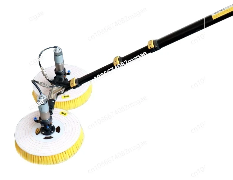 Long Telescopic Rod Manual Solar Cleaning Brushes Solar Panel Cleaning Equipment 7.5m Telescopic Rod PV Panel Wash Cleaning