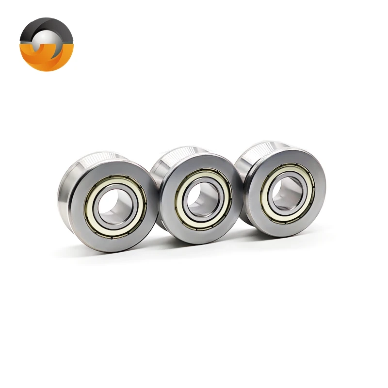 2PCS LV201-14ZZ 12x39.9x18mm V Groove Guide Roller Bearings ABEC-7