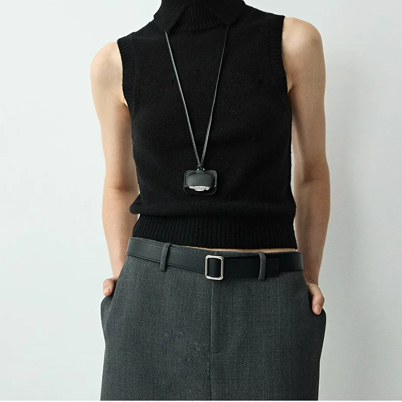 new-2025-minimalist-double-sided-top-layer-cowhide-leather-rw-fashion-square-buckle-belt-women's-litchi-pattern-no-punching