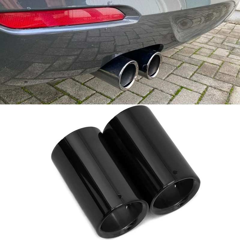 2 шт./лот, накладки на выхлопные системы автомобиля из нержавеющей стали, накладки на наконечники глушителя для BMW F30 E92 E90 3 серии GT 325i 328i 2006 2007 2008-2010