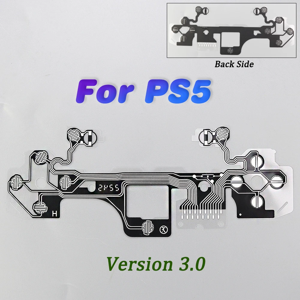 Câble flexible de clavier de film conducteur Dualsense pour SONY PlayStation 5, pièce de rechange de carte de circuit imprimé de ruban de contrôleur