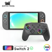 Controlador DATA FROG Wireless Pro para Switch 2/Switch OLED/Lite con batería de 1000 mAh y Turbo