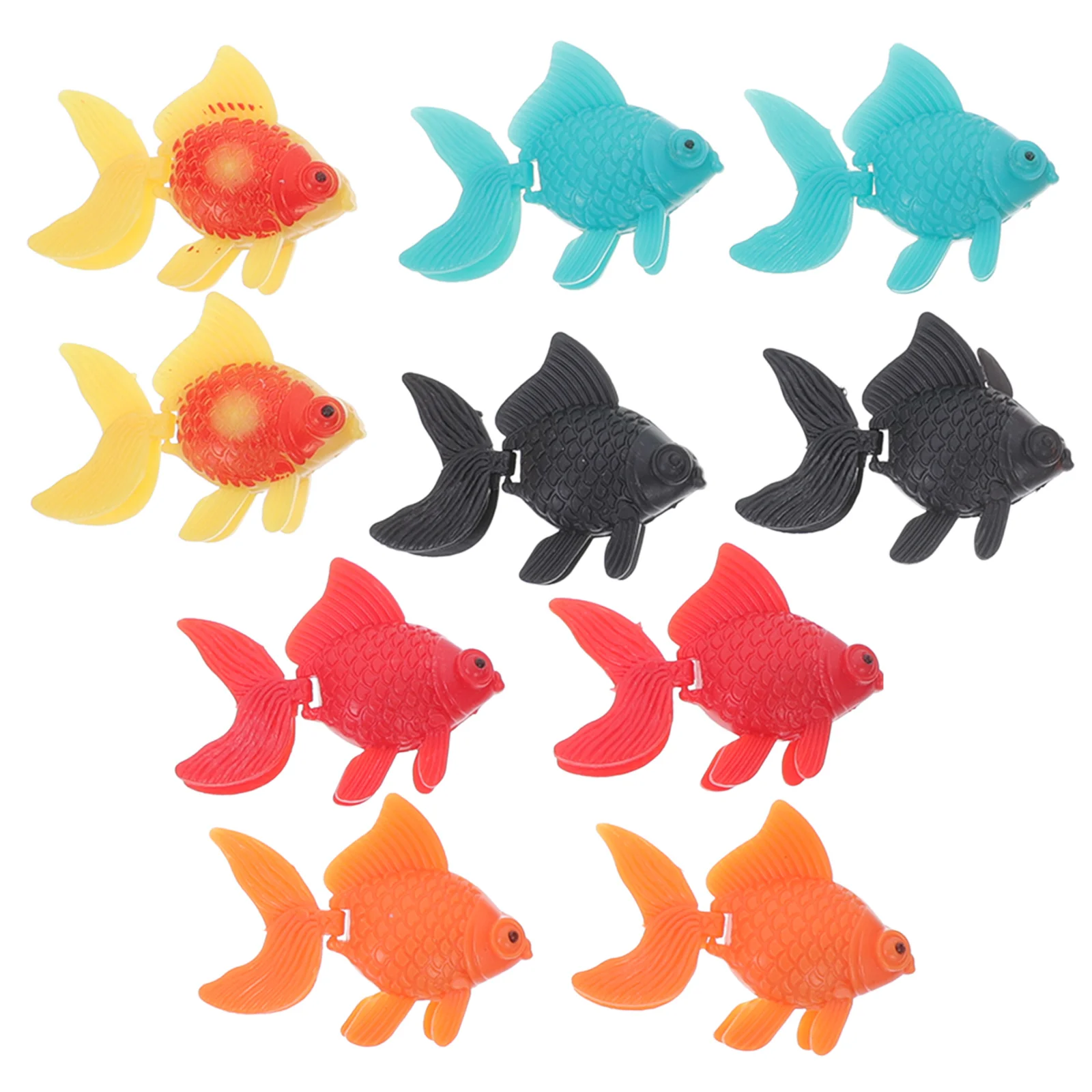 

10 Pcs Fish Figure Toy Artificial Goldfish Decorate Aquarium Landscape Ornament