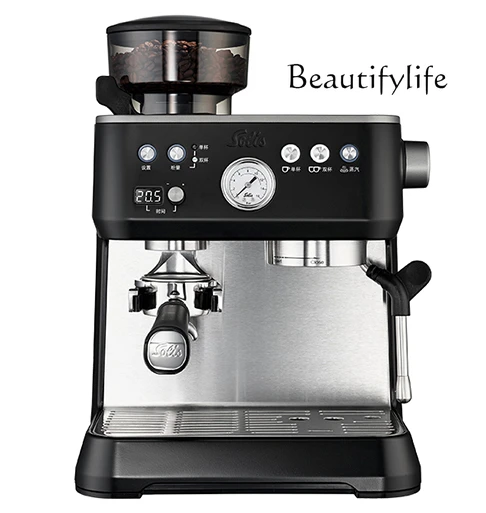 

Italian Semi-automatic Coffee Machine with Grinding Beans Integrated Household Small Business Machine