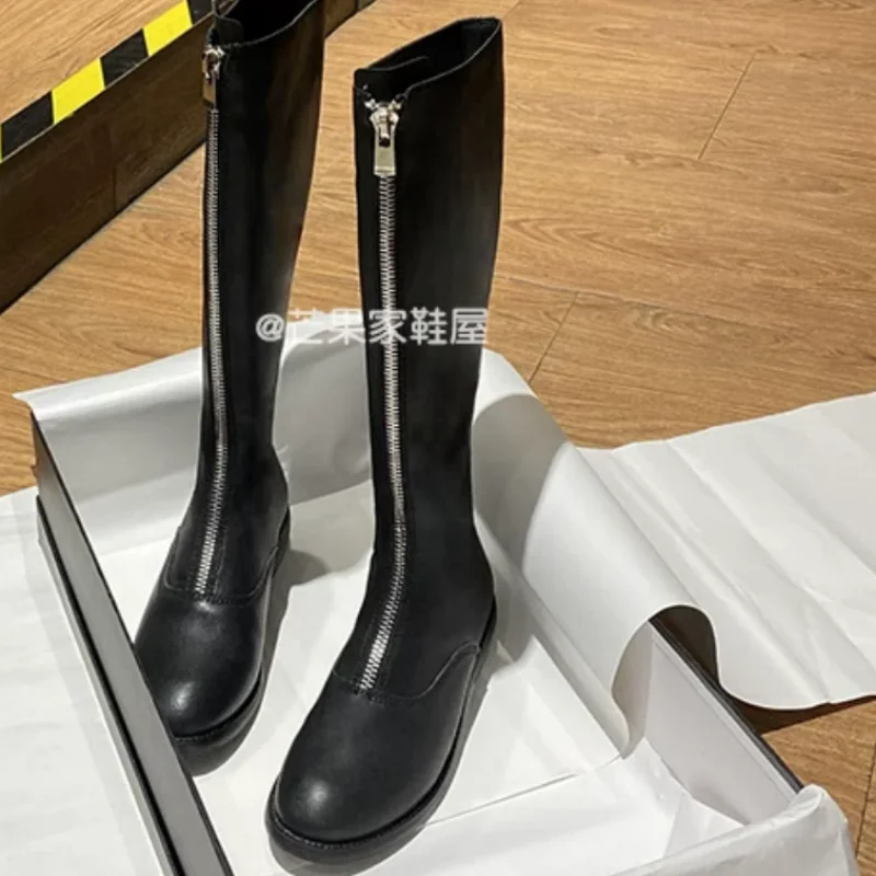 Sewing Front Zipper - Front Zippers Shoes for Women Round