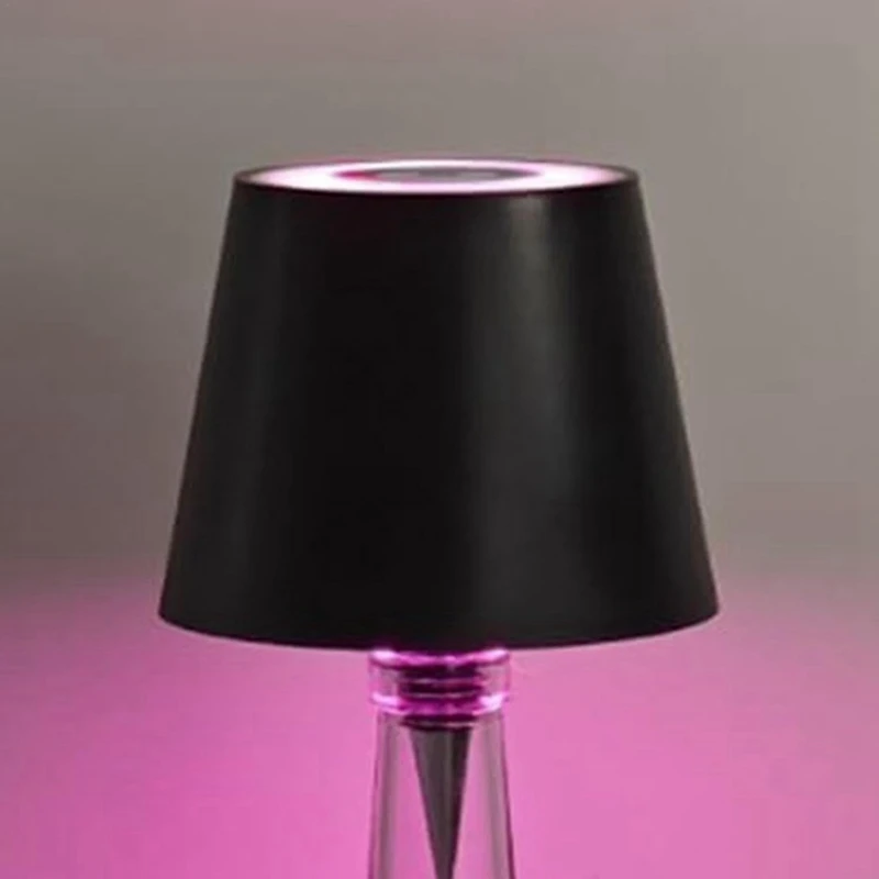 ¡Caliente! Lámpara LED de mesa inalámbrica, luz táctil RGB, 3 colores, para interior, exterior, restaurantes y bares