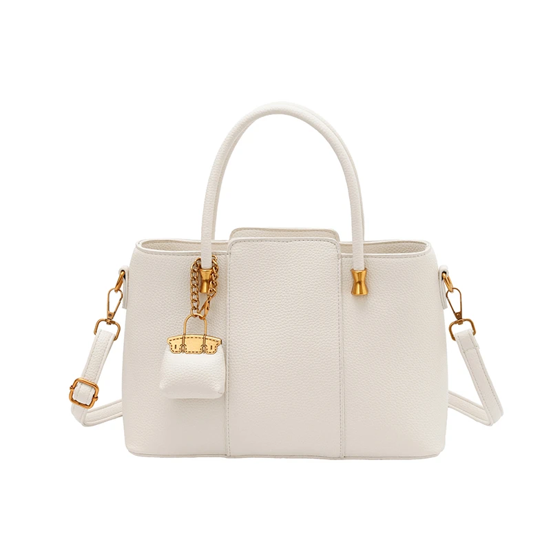 

Fashionable Classic Unique Diaper Bag: Women's Handbag, Textured Shopper With Letter Logo And Simple Commuter Function