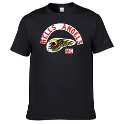 Camiseta de Motorcycles Club Hells Angels para hombre, camisa 100% de algodón, mejores ventas, N07