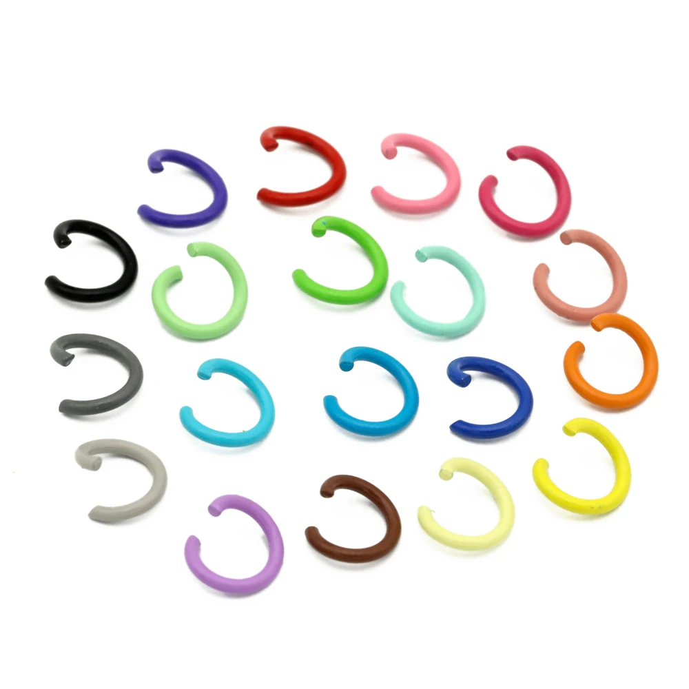 

100pcs/lot Colorful Open Circle Split Ring Jump Rings Necklace Bracelet Earring Pendant Connectors DIY Making Accessories