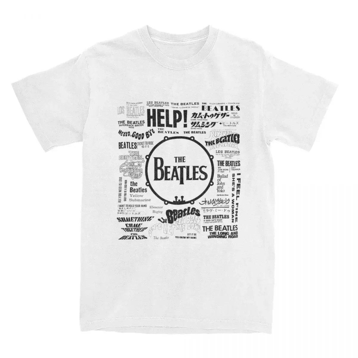 The Beatle Singles World Art Unisex T-shirts for Man Woman Short Summer Tees Casual Cotton New Arrival Fashions Couple\'s Cloths