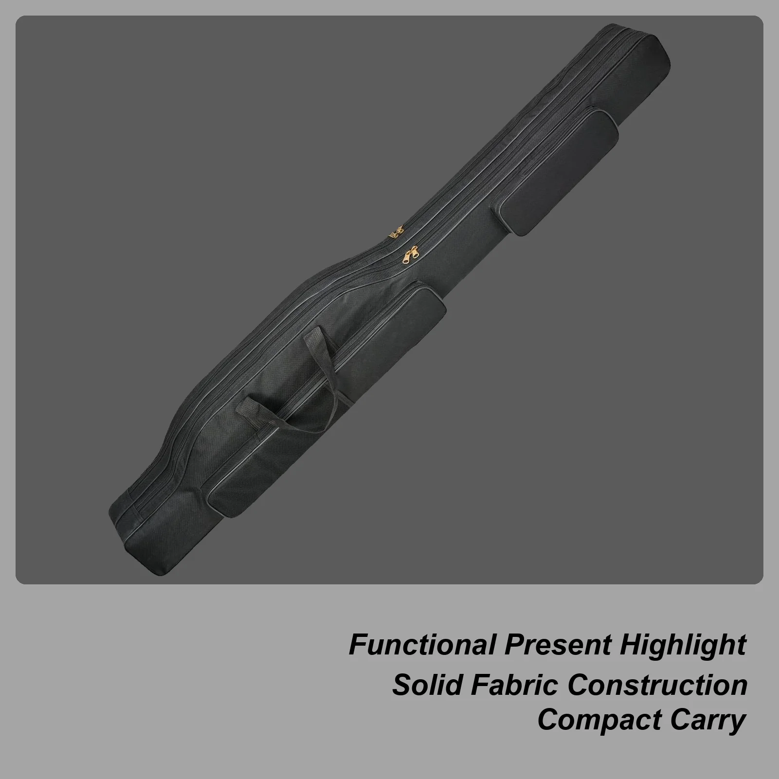 釣り竿ケース-タックルギア収納ホルダー-ハンドルと調節可能なショルダーストラップ付き-オックスフォード釣り道具バッグ-リール用-女性用