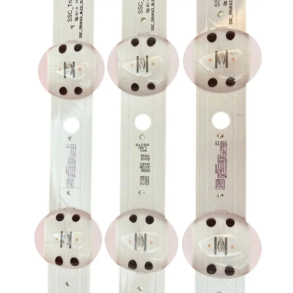3 ชิ้น/ล็อตไฟ LED แบ็คไลท์สำหรับ 55UK6300YVB 55UK6200PLA 55UK6200 55UK6350 55UK6350PUC 55UK6550 55UK6550PUB 55UK63