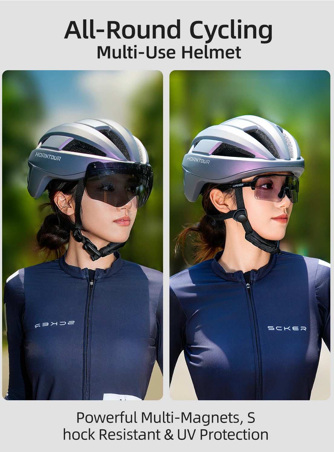 Horntours neuer Fahrradhelm, ultraleichtes, atmungsaktives Rennrad-Mountainbike, professionelle Fahrradausrüstung für Männer und Frauen – Detail 3