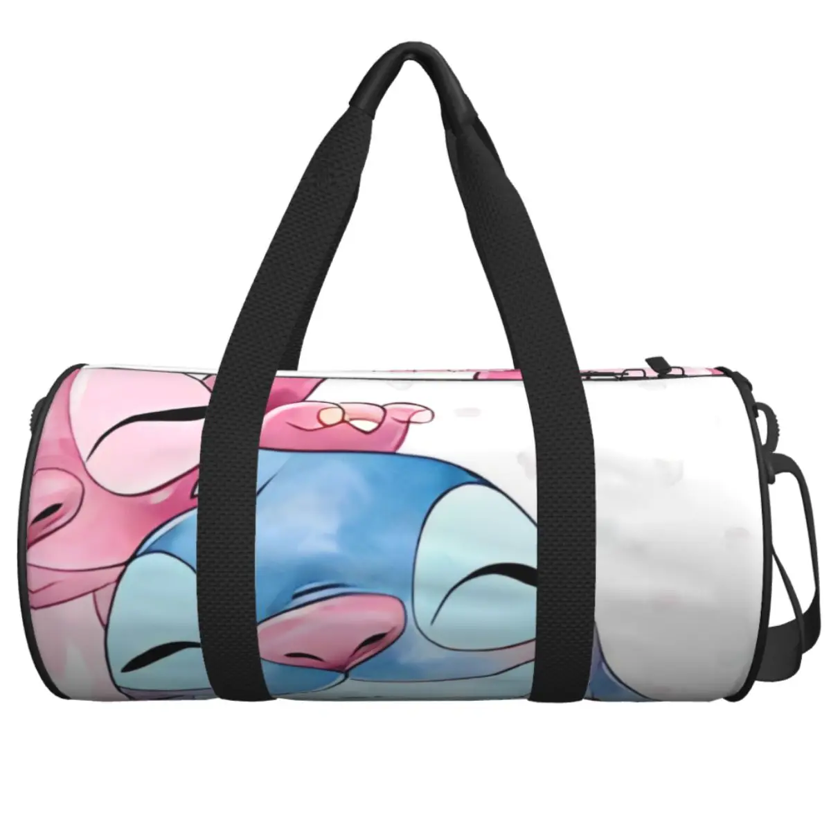 

Stitch Cartoon Gym Bag Portable Sports Bags with Shoes Swimming Pattern Handbag Retro Fitness Bag For Men