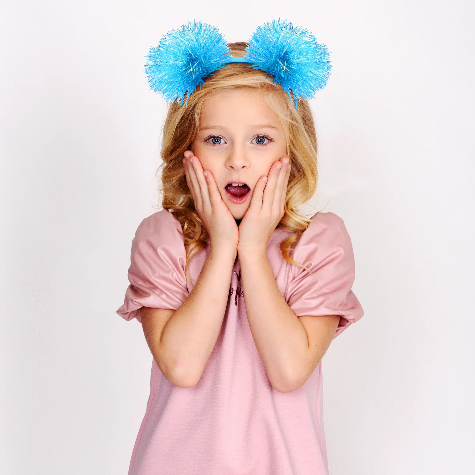 

Christmas Headwear Carnival Headdress Holiday Headband Cute Headbands Pompom Glitter Tinsel Hair Accessories for