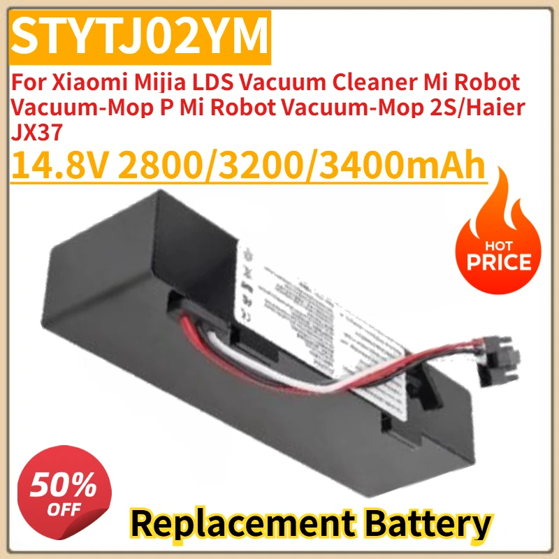 

STYTJ02YM Battery 14.8V for Xiaomi Mijia LDS Vacuum Cleaner Mi Robot Vacuum-Mop P Mi Robot Vacuum-Mop 2S/Haier JX37