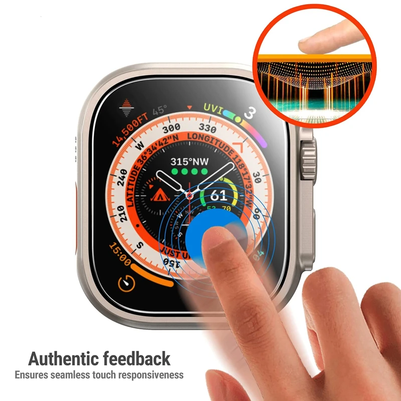For iWatch Ultra Ultra2 Ultra3 Screen Protector For Apple Watch Ultra 1/2/3 49mm Full Cover Tempered Glass With Alignment Tool