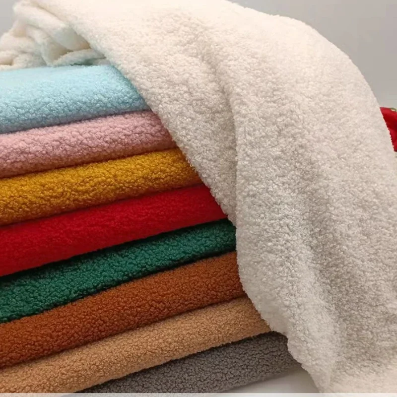 100x160cm Polar Fleece Cloth Polyester Autumn Winter Small Roll Teddy Cashmere Plush Fabric DIY Clothing Handmade Sewing