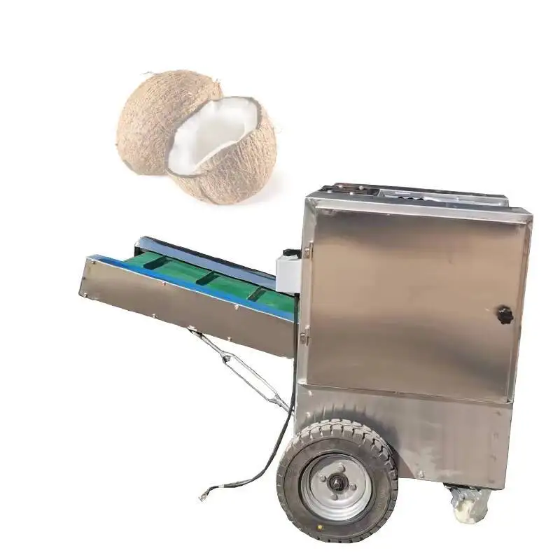 Máquina descascaradora de coco de alta calidad para eliminar fibra automática, descascaradora de cáscara dura de coco, precio