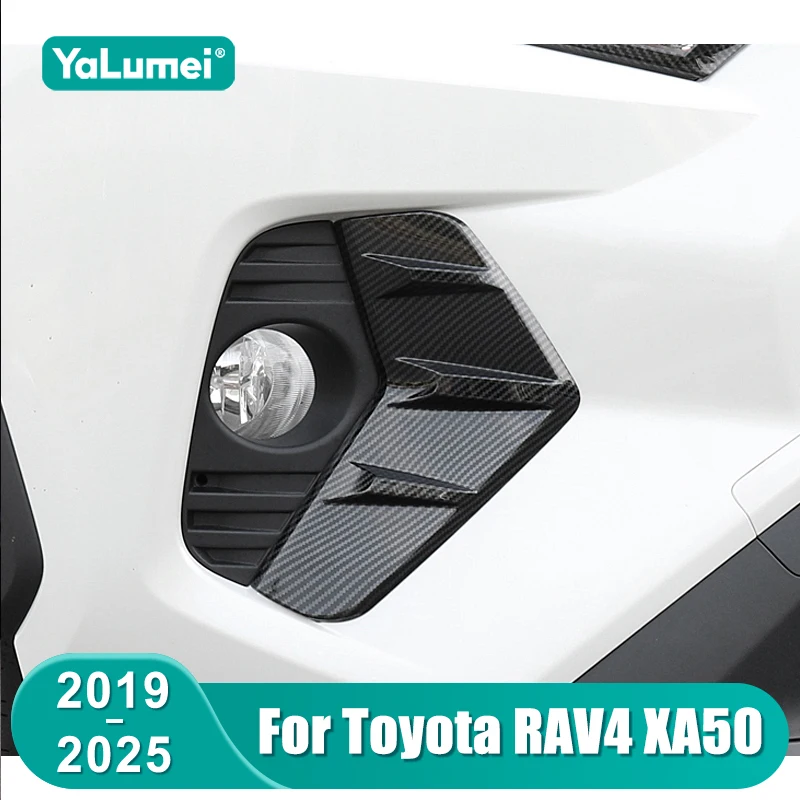 Auto Nebelscheinwerfer Augenbrauen Dekorationsabdeckung Zierleiste für Toyota RAV4 XA50 2019 2020 2021 2022 2023 2024 2025 Hybrid Zubehör