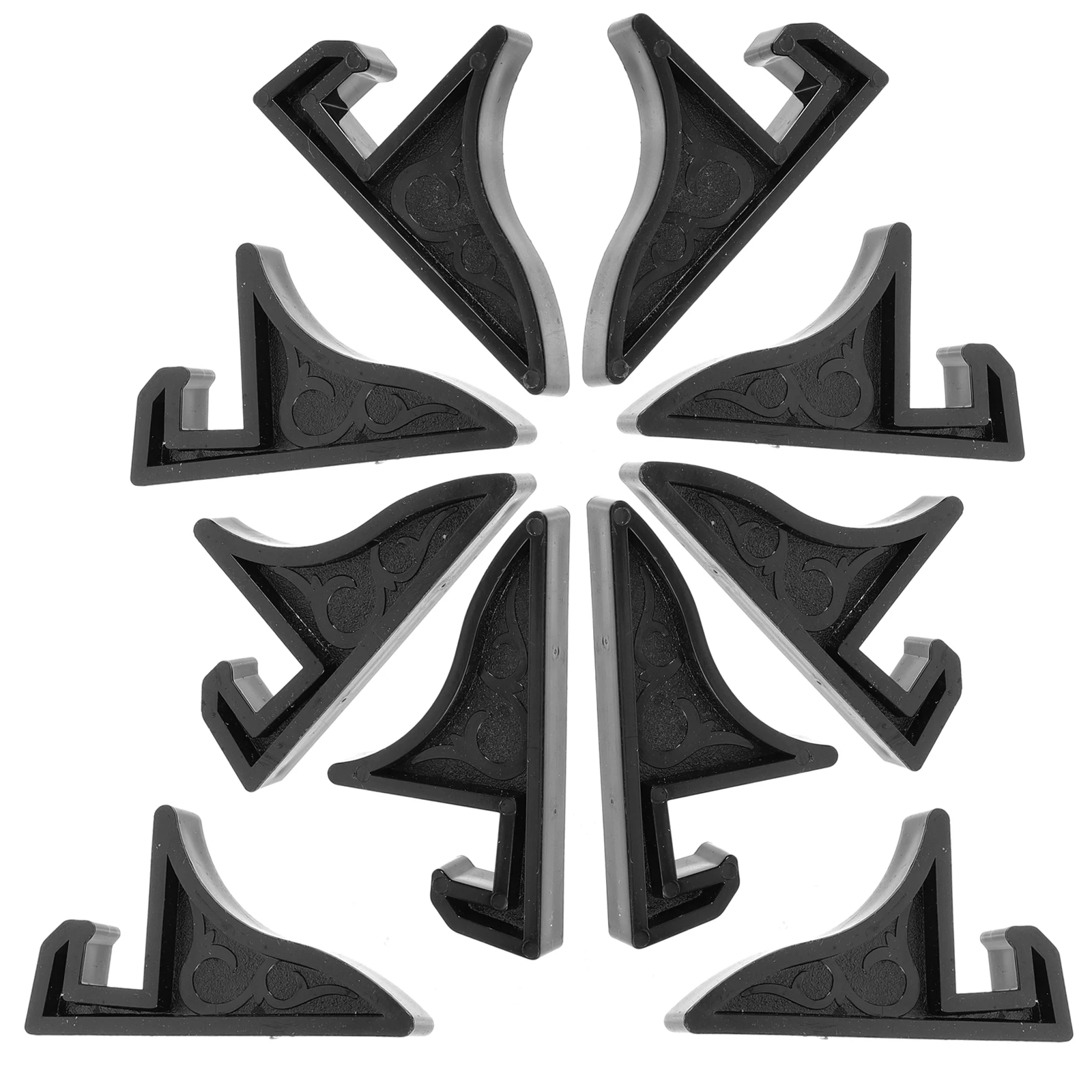 10 Pcs Photo Frame Stand Certificate Display Tables Shelf Non-scratch Easel Picture with Bulk Plastic