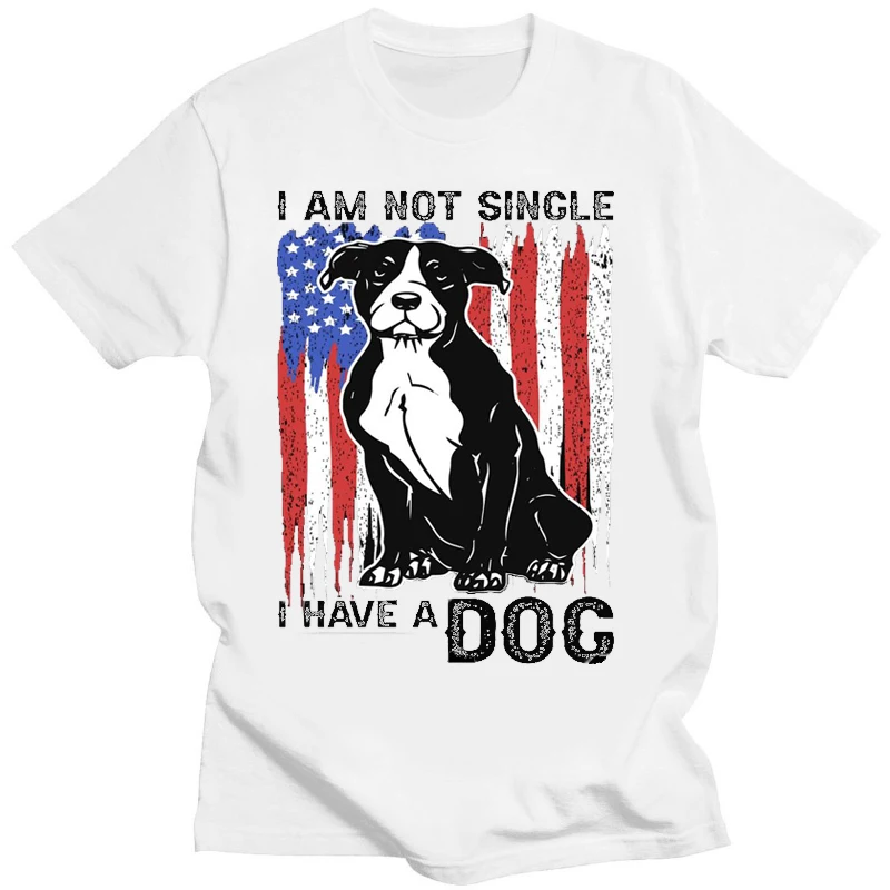 I Have A Dog The Old Glory T-shirt Funny Animal Dogs Graphic T-shirts Women Men Clothing Tees Tops Camisas