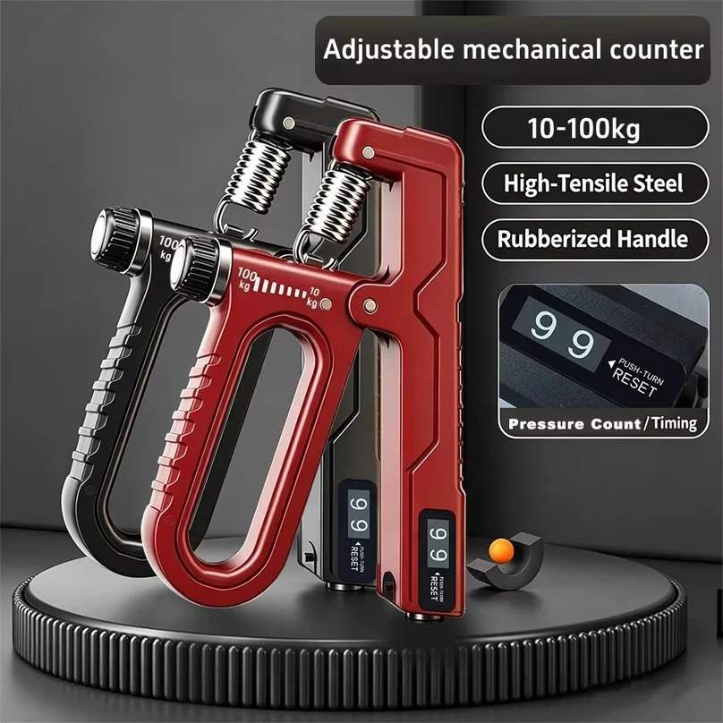 Adjustable Mechanical Counting Grip, Hand Training, Hand Recovery, Hand Strengthening