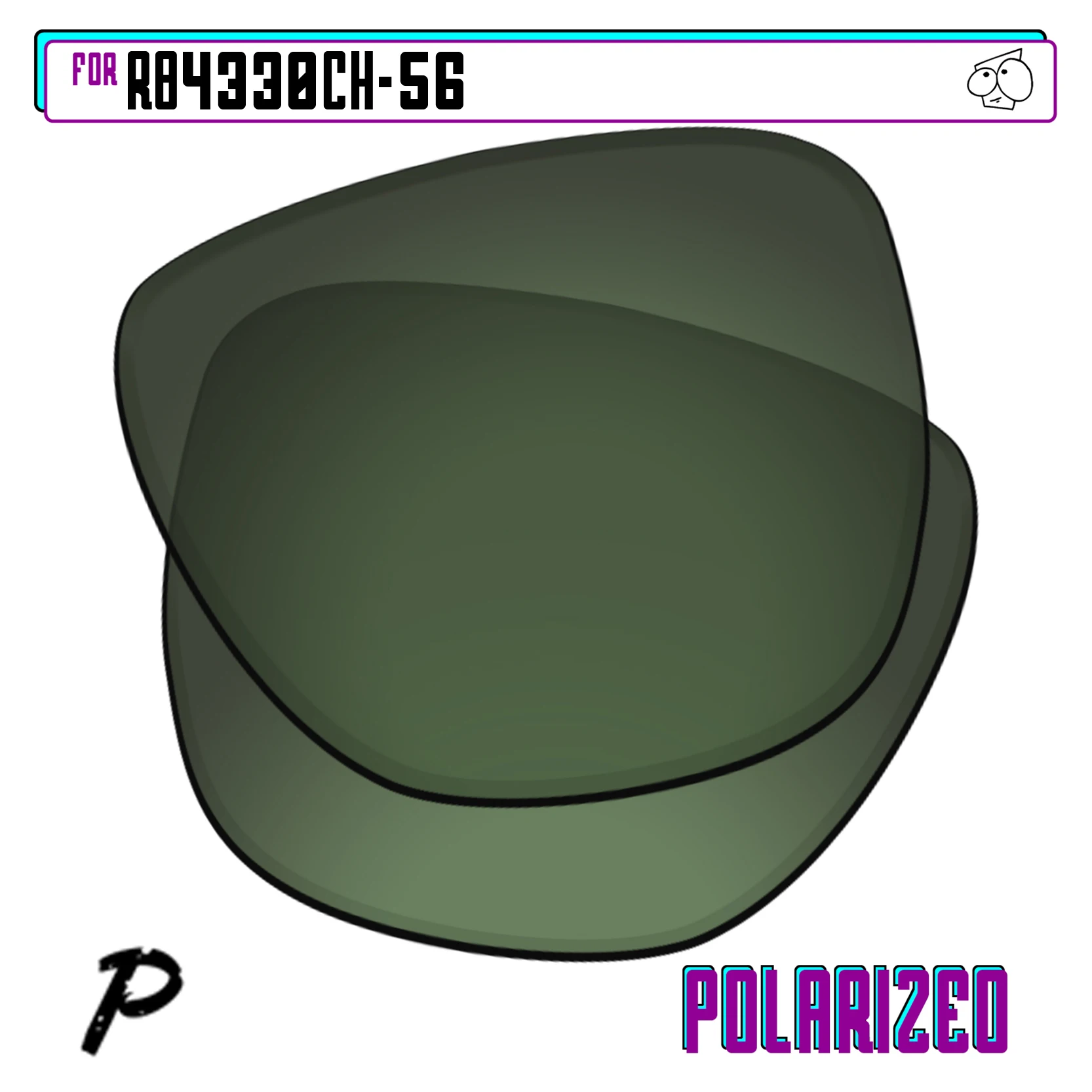 SunglassDoctor Polarized Replacement Lenses for Ray-Ban RB4330CH 56mm Sunglasses - Multiple Options