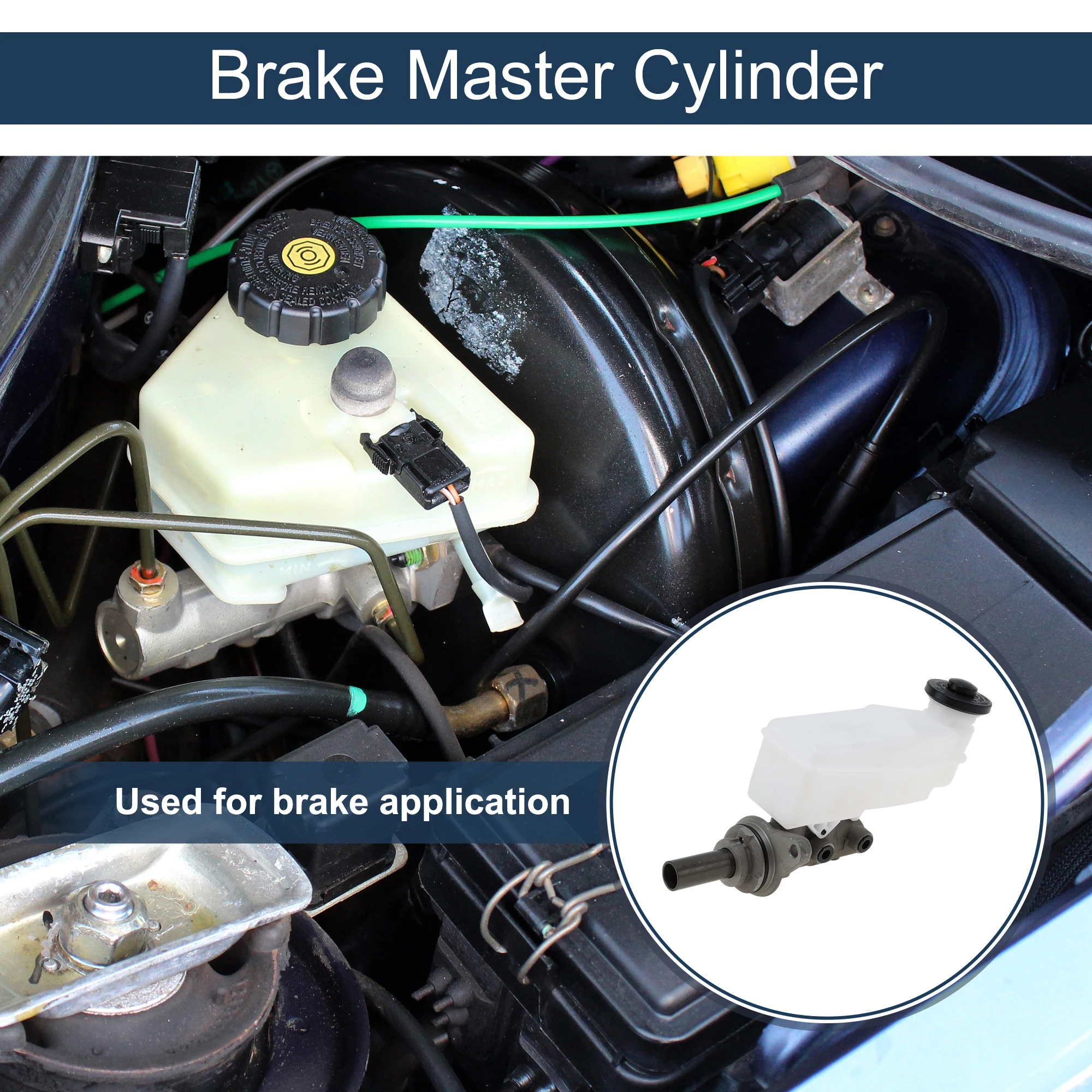 UXCELL Brake Master Cylinder with Reservoir No.472010K590 for TOYOTA FORTUNER 2016-2018 Aluminum Alloy Plastic 1 Pcs