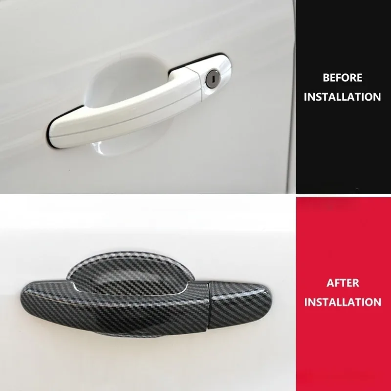For Ford Focus 2 MK2 3 MK3 2005 - 2018 ABS Car Door Handle Bowl Cover Outer Door Bowl Decoration Sticker Accessories - view 2