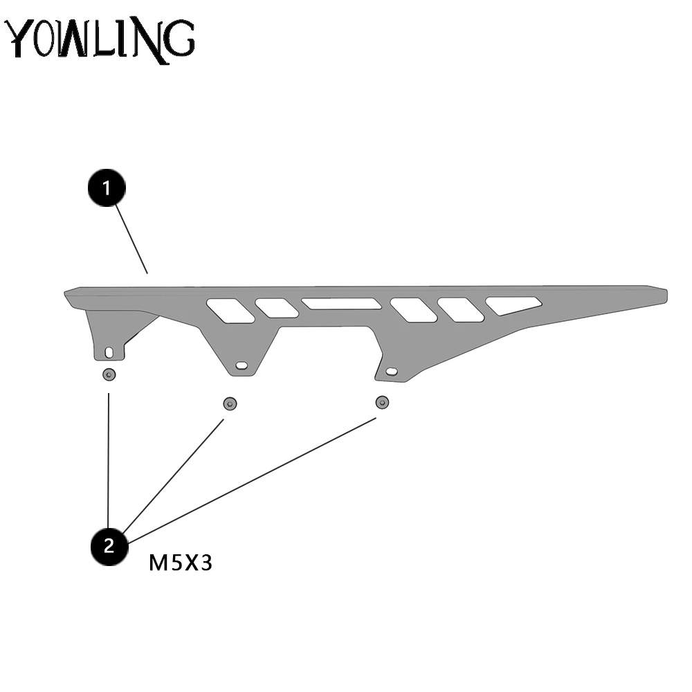 FOR Tiger 800 Tiger 800XC 2010 2011 2012 2013 2014 2015 2016 2017 2018 Motorcycle Chain Guard Cover Sprocket Belt Chain Guards